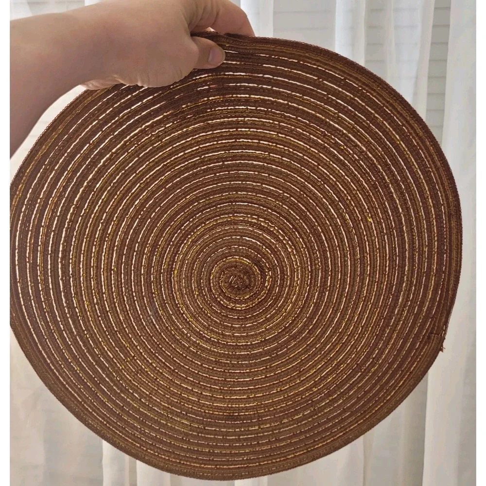Set Of 4 Round Woven 15